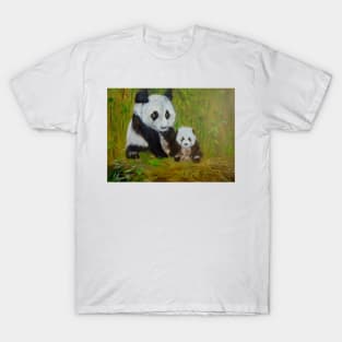 Mama and Baby Panda T-Shirt